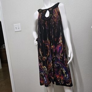 ECI New York Multicolor Sleeveless Dress Size 24W